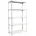 simonclick Metallregal 5 Böden 180 x 90 x 40 cm Weiß