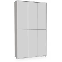 Forte ALICE SPRINGS Garderobenschrank 109 x 192 x 35 cm hellgrau