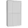 Forte ALICE SPRINGS Garderobenschrank 109 x 192 x 35 cm hellgrau