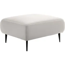 Hocker DESIGNWERK "Forma", weiß (snow), B:90cm H:47cm T:70cm, Flachgewebe 100% Polyester, Struktur 98% Polyester, 2% Acryl, Hocker, Polsterhocker, in hochwertiger Verarbeitung