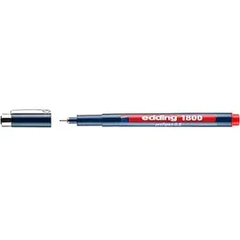 edding 1800 Fineliner rot 0,5 mm, 1 St.