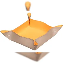 Rhodia 2x Taschenleerer aus italienischem Kunstleder, 12x12x4,5cm Rosa 194590C