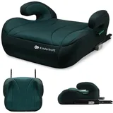 Kinderkraft I-BOOST i-Size Sitzerhöhung von 9 bis 12 Jahre, Einfache montage, ergonomische Haltung, zusätzlichen Schaumstoff, Grün