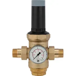 Riegler Druckregler für Trinkwasser, DVGW nicht notw., R 1/2, 0,5 - 2 bar