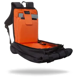 r-bag Anti-Diebstahl Rucksack HOPPER Schwarz, Laptop-/Tablet-Fach - Schwarz