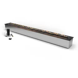 Planika Fire Line Automatic 4 (FLA4) [automatischer Ethanol Brenner]: 2490 mm - mit Smart Home Integration