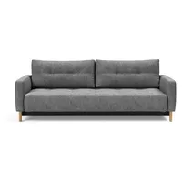 INNOVATION LIVING Schlafsofa Pyxis Deluxe Excess Stoff Grau Charcoal