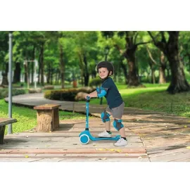 MONDO On&Go Tripper Scooter 3 Rädern, PU-Rollen und TPR-Griffen, Sicherheitsbremse Blau