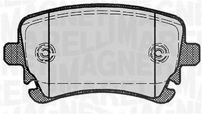 Magneti Marelli Bremsbelagsatz, Scheibenbremse [Hersteller-Nr. 363916060602] für Audi, VW