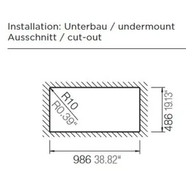 Schock Signus D-100L Unterbau G bronze + Excenterbetätigung