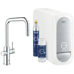 Grohe Blue Home, Spültischbatterie mit Filterfunktion, U-Auslauf, ausziehbar