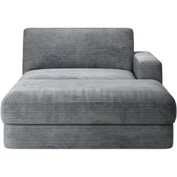 Recamiere RAUM.ID "Innovid", grau, B:132cm H:87cm T:196cm, 100% Polyester, Sofas, Modernes Modul-Polsterprogramm