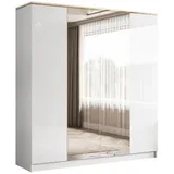 lookway Drehtürenschrank AURORA 200 x 213 x 57 cm Weiß