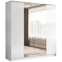 lookway Drehtürenschrank AURORA 200 x 213 x 57 cm Weiß