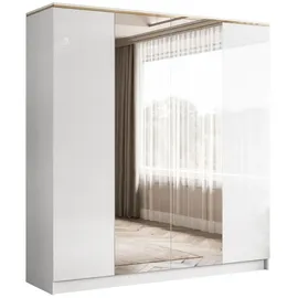 lookway Drehtürenschrank AURORA 200 x 213 x 57 cm Weiß