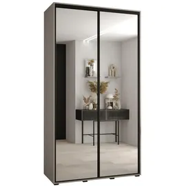 möbel kryspol Schwebetürenschrank Dakota 130 x 235,2 x 45 cm Schwarz