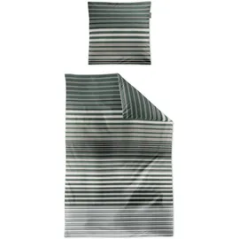 IRISETTE Bettwäsche TencelTM Lyocell, grün Größe 1x 155x200 cm + 1x 80x80 cm