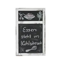 Mendler Werbetafel HWC-C51, Wandtafel Kreidetafel, 55x34x2cm, Holz Shabby-Look Vintage