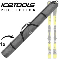 Icetools Ski- und Snowboardträger Icetools Aufrollbarer Ski Reise Transport Tasche Zip Roll grau