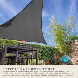 Mobili Rebecca Sonnensegel, Grau, Kunststoff, Dreieckig, 500x500 cm, Sonnen- & Sichtschutz, Sonnensegel
