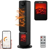 Echos Heizlüfter mit Kaminillusion 2000W Smart Life App