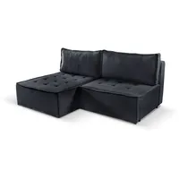 Kaiser Bohoo Mini modernes Ecksofa mit Schlaffunktion Graphit Links