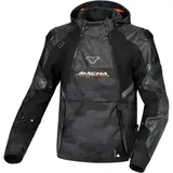 Macna Bradical Camo wasserdichte Motorrad Textiljacke, schwarz/camouflage, M