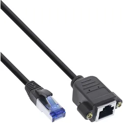 InLine Patchkabel Verlängerung - S/FTP (PiMf) - Cat.6A - halogenfrei - Kupfer -