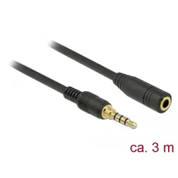 Delock Audioverlängerungskabel - 4-poliger Mini-Stecker männlich zu 4-poliger Mi