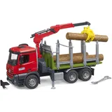 Bruder 03669 - MB Arocs Holztransport LKW grau 1:16