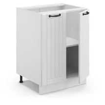 Vicco Midischrank Fame-Line Weiß Landhaus/Weiß 60 x 82 cm ohne Arbeitsplatte,
