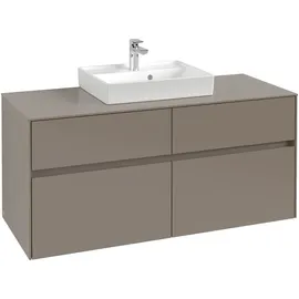 Villeroy & Boch V&B Waschtischunterschrank Collaro 120x54,8x50cm, WT mittig, graphite