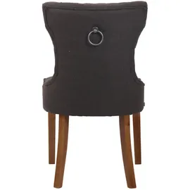 TPFLiving Esszimmerstuhl, Dunkelgrau, Textil, 51x90x59 cm, Esszimmer, Stühle, Esszimmerstühle, Vierfußstühle