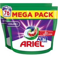 Ariel All-in-1 Pods Color+ 76 Waschladungen Ausgezeichnete Fleckentfernung Beim 1. Waschen