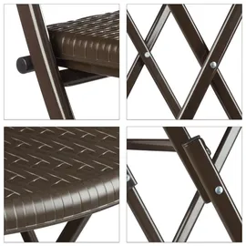 Relaxdays Bastian Set 3-tlg. Braun