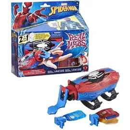Hasbro Spider-Man Real Webs Super Web-Blaster 2-in-1 Blaster, Rot/Blau