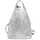 CASPAR Modell No.782 2in1 Leder Schultertasche Silber