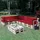 Beautissu Palettenkissen 60 x 40 x 20 cm rot 5-tlg.