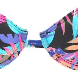 BENCH Bikini-Top Damen Schwarz/Mehrfarbig 36 Cup A