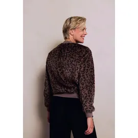 Zhrill Blouson ZHGIULIA moderner Look, aus Kunstfaser, Regular Fit, mit Eingrifftaschen braun S (36)