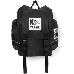 Cityrucksack GULLIVER, Gr. B: 26cm, schwarz, Kunstfaser, bedruckt, casual, Rucksäcke, mit coolem Frontdruck
