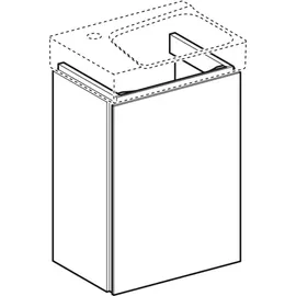 Geberit Xeno2 38x52,5x26,5cm, mit 1 Tür, matt/greige