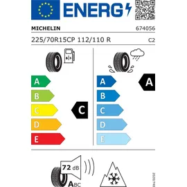 Michelin 225/70 R15CP 112R/110R Cross Climate Camping 8PR
