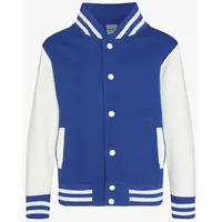 Just Hoods by AWDiS Kids Varsity Jacke Royal Blue/White 116