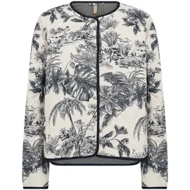 Soyaconcept "SC-CARLI 3", XL, navy combi, Web, Obermaterial: 100% Viskose, gemustert, hüftlang, Rundhals, Jacken Kurzjacke