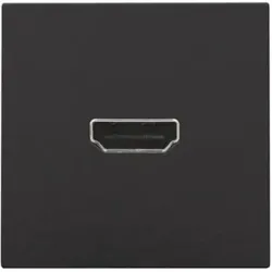 Niko Züblin 200-69417 Abdeckung mit HDMI zu HDMI Verbindung, piano black coated 20069417