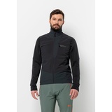 Jack Wolfskin Softshellweste »ALPSPITZE VEST M«, schwarz-weiß