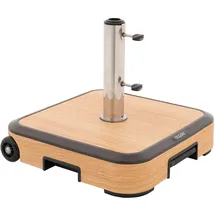 Doppler Rollsockel 50 kg Beton/Aluminium 51 x 16 x 51 cm Braun