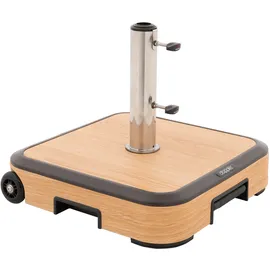 Doppler Rollsockel 50 kg Beton/Aluminium 51 x 16 x 51 cm Braun