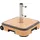 Doppler Rollsockel 50 kg Beton/Aluminium 51 x 16 x 51 cm Braun